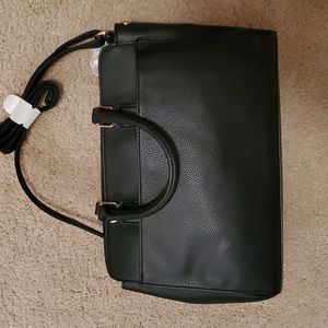 Black bag. Jones New York. 13in length, 4in wide. Handles and shoulder strap